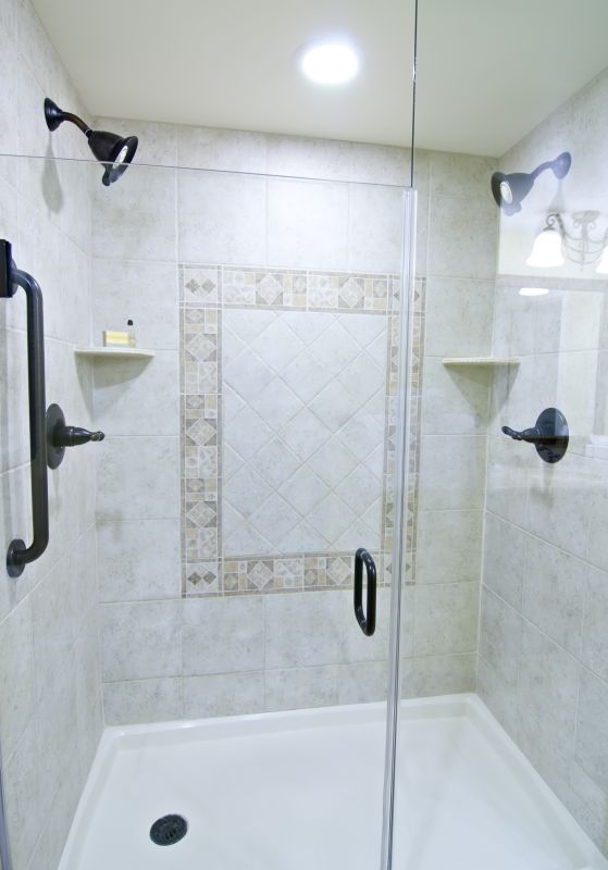 Tile and Glass Shower